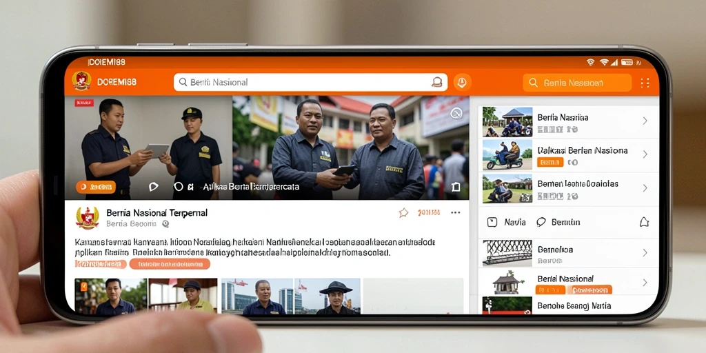 Tampilan antarmuka aplikasi DOREMI88 yang modern dan informatif.