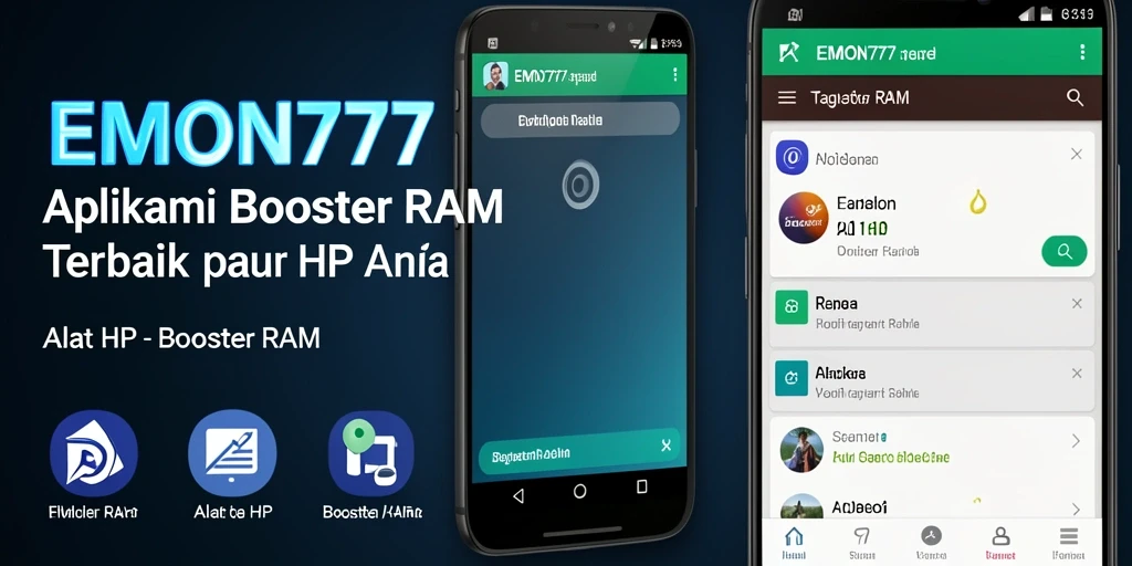 Antarmuka EMON777 yang sederhana dan efektif untuk optimasi RAM.