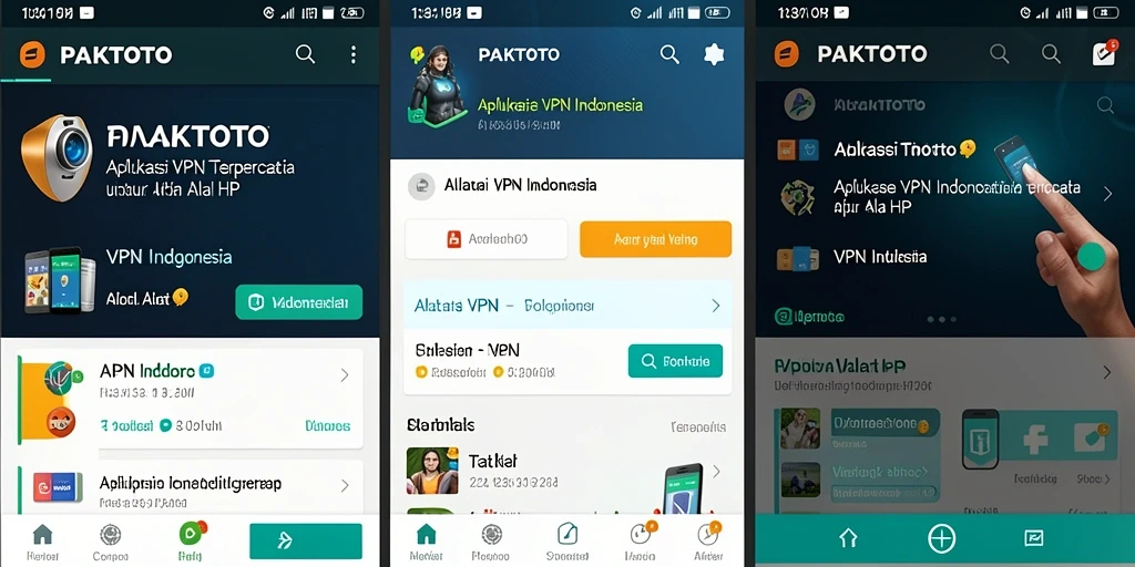 Antarmuka aplikasi PAKTOTO yang sederhana dan fungsional.