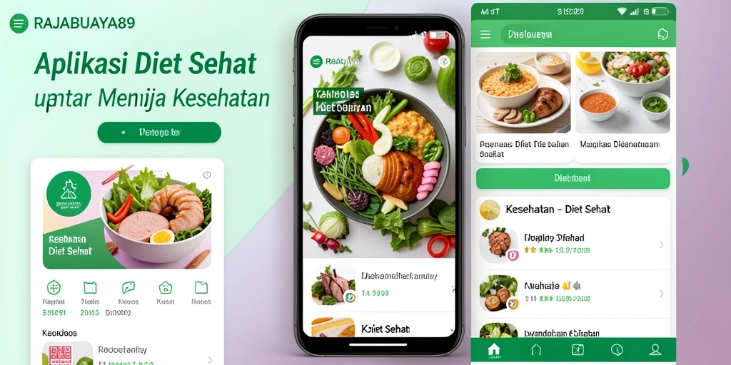 Antarmuka RAJABUAYA89 yang informatif untuk Diet Sehat.