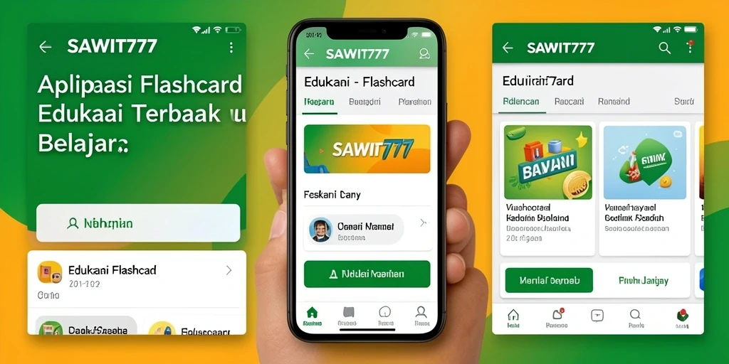 Screenshot utama SAWIT777 menampilkan antarmuka aplikasi Flashcard yang user-friendly.